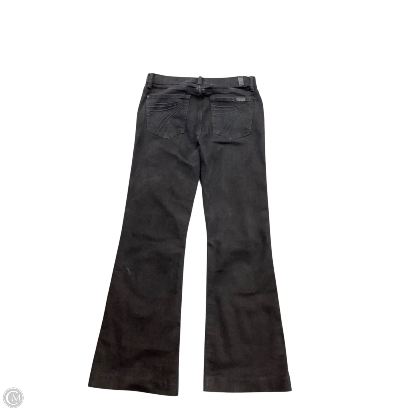 Jeans Flared By 7 For All Mankind In Black, Size: 6