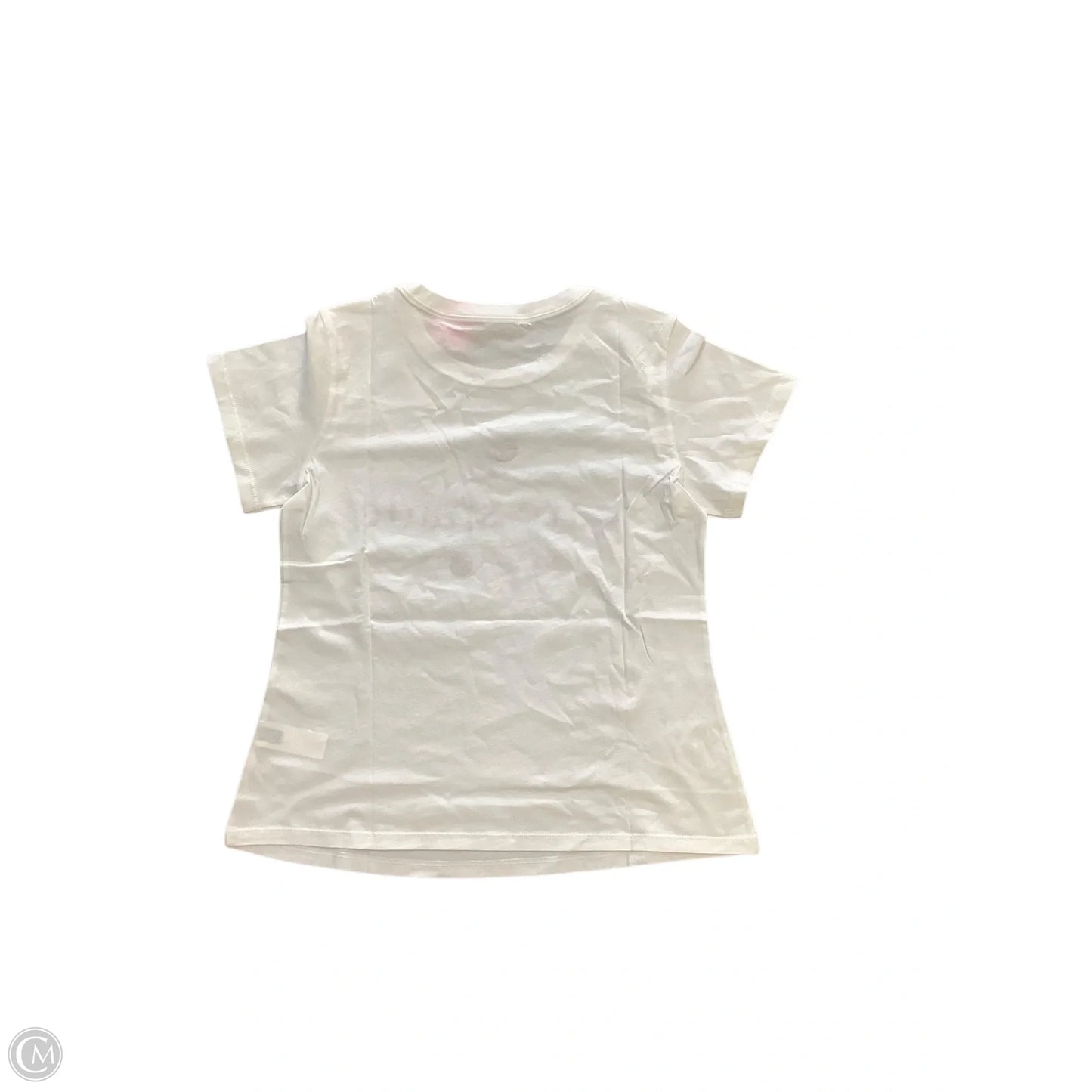 Top Short Sleeve Designer By Kate Spade In White, Size: M