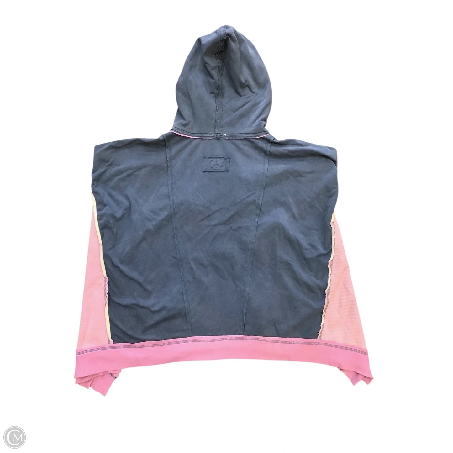 Athletic Sweatshirt Hoodie By Cmc In Blue & Pink, Size: M