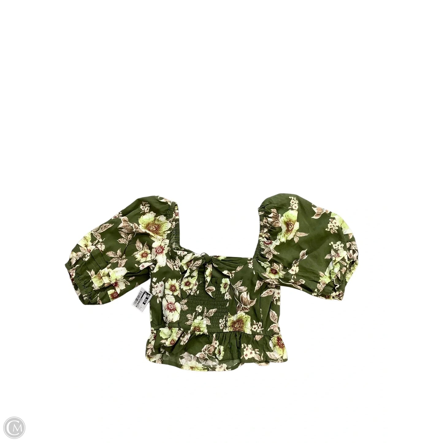 Blouse 3/4 Sleeve By Band Of Gypsies In Green, Size: S