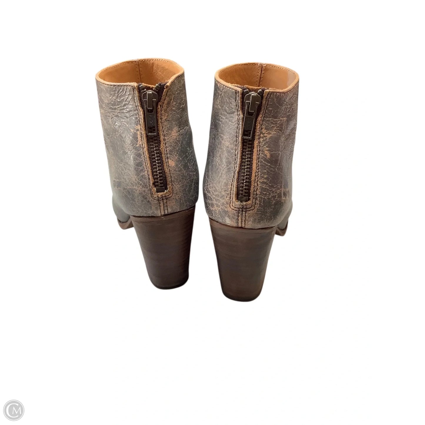 Shoes Heels Block By Bed Stu In Grey, Size: 9.5