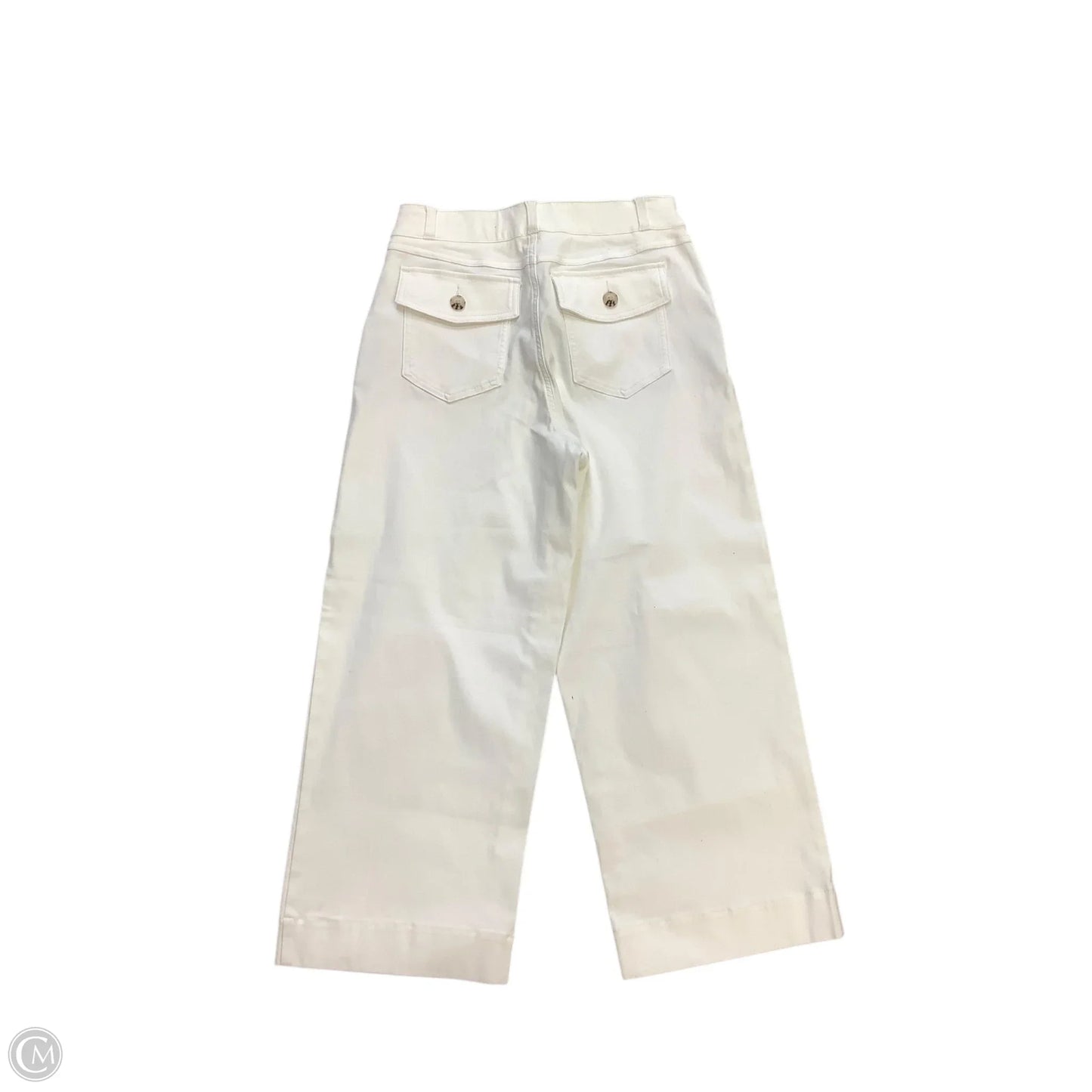 Jeans Cropped By Spanx In White, Size: M