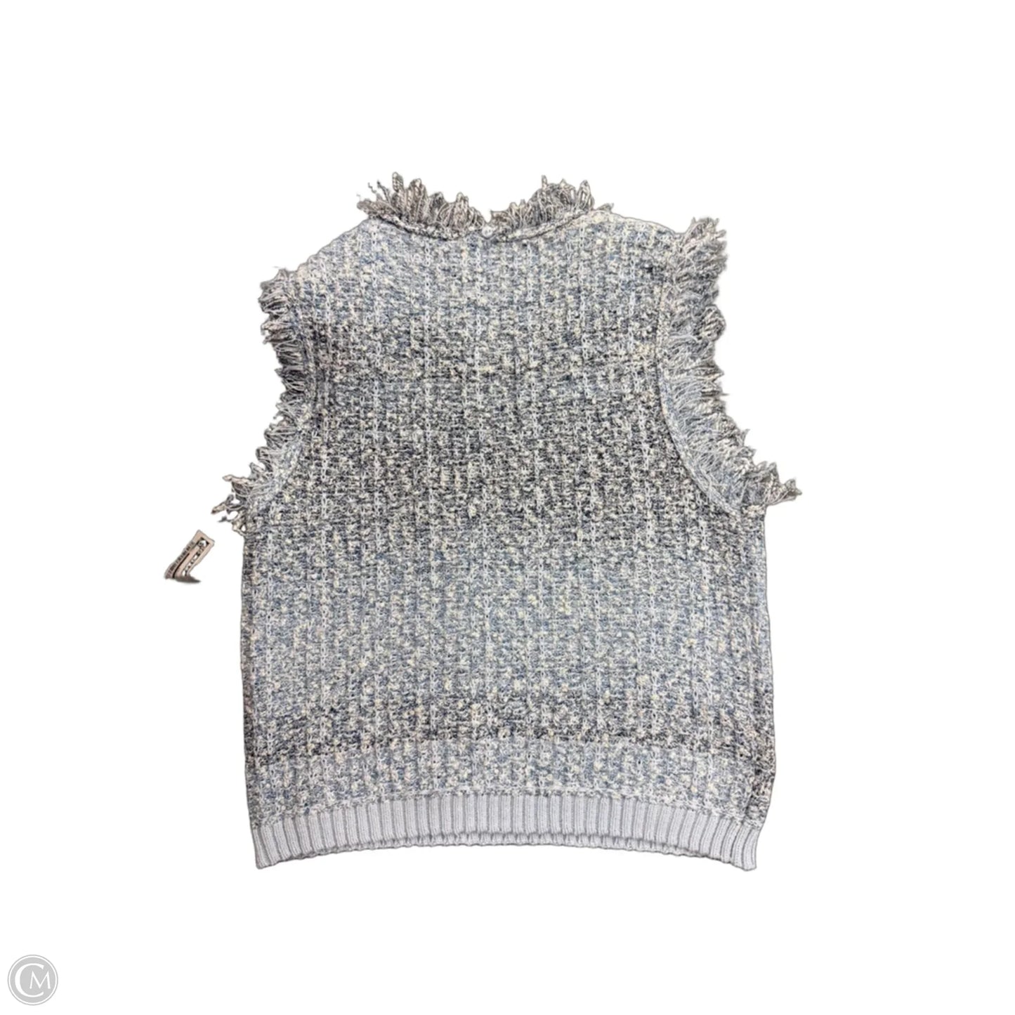 Vest Sweater By Dkny In Blue, Size: L