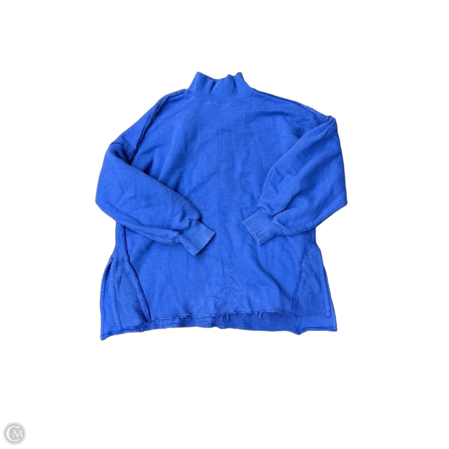 Sweatshirt Collar By We The Free In Blue, Size: M