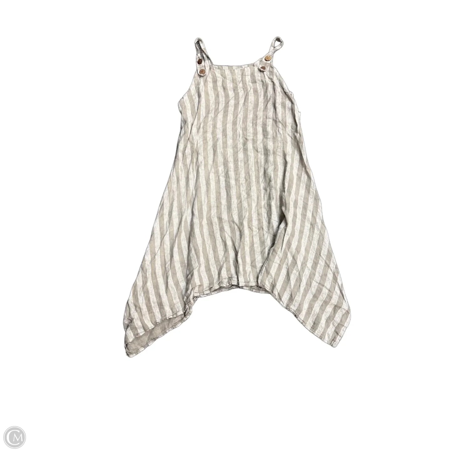 Dress Casual Midi By Clothes Mentor In Beige, Size: L