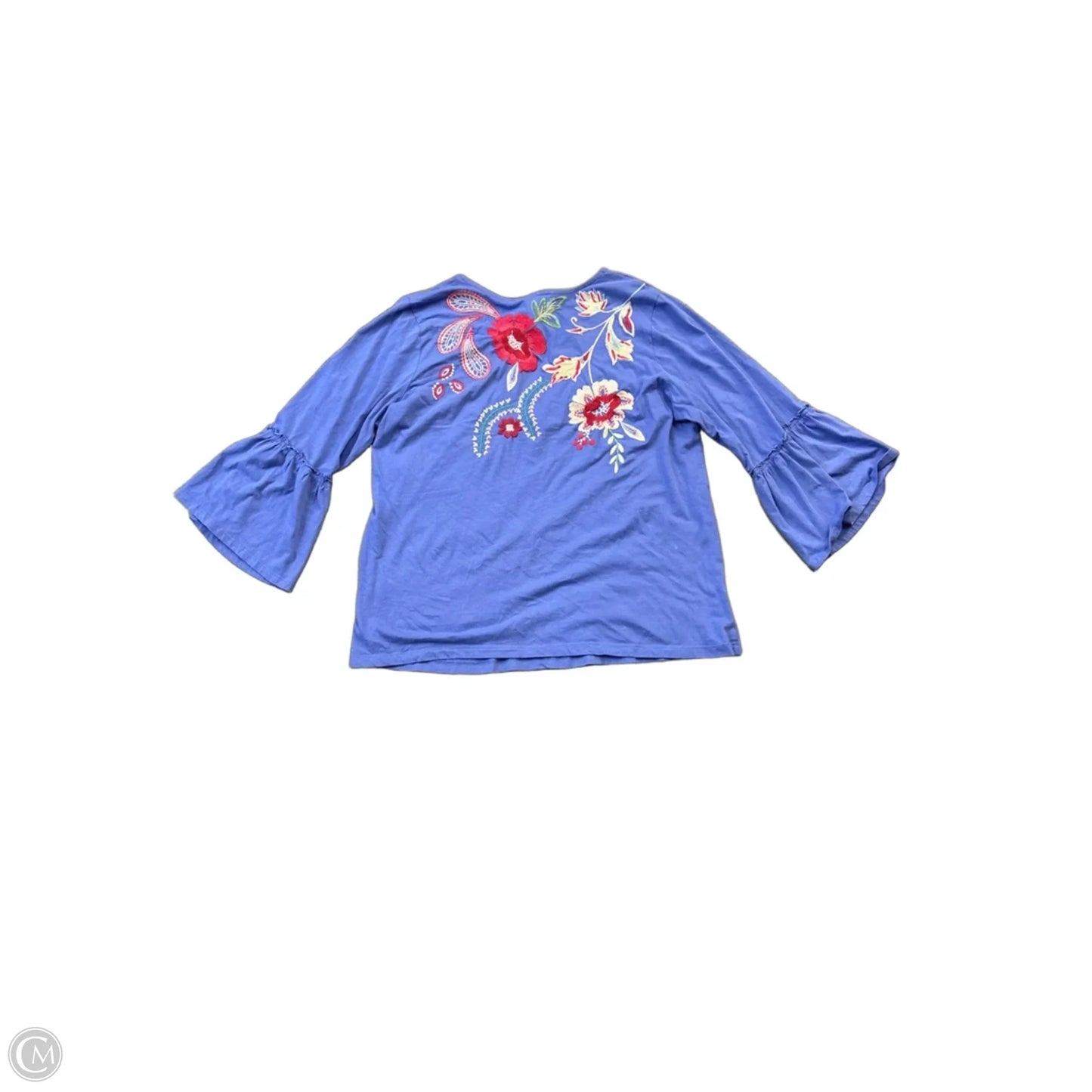 Top Long Sleeve By Johnny Was In Purple, Size: L
