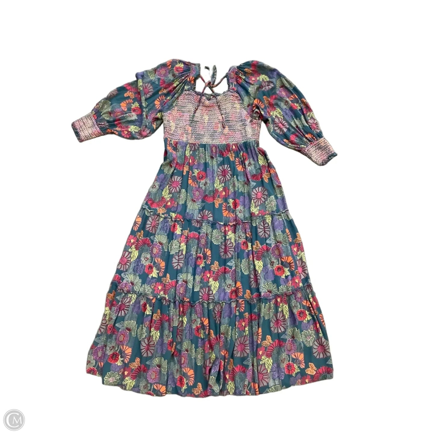 Dress Casual Maxi By Cmb In Floral Print, Size: L