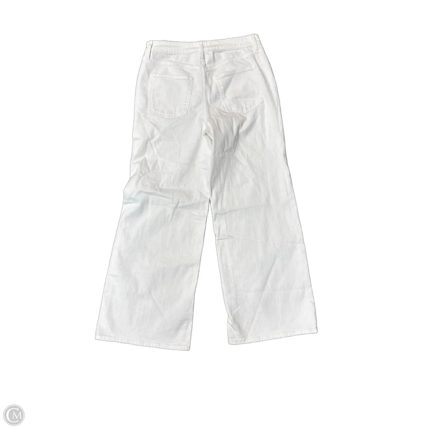 Jeans Wide Leg By Chicos In White, Size: 10
