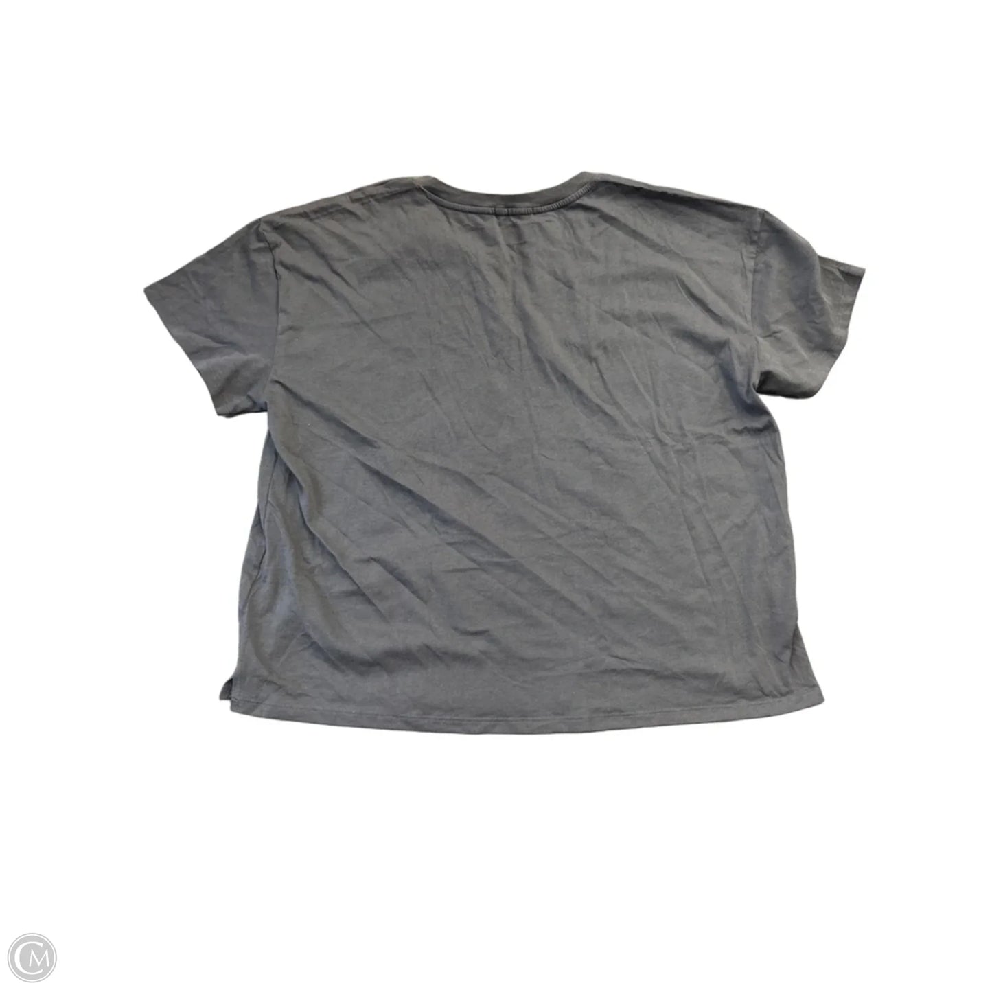 Top Short Sleeve Basic By Maurices In Grey, Size: L