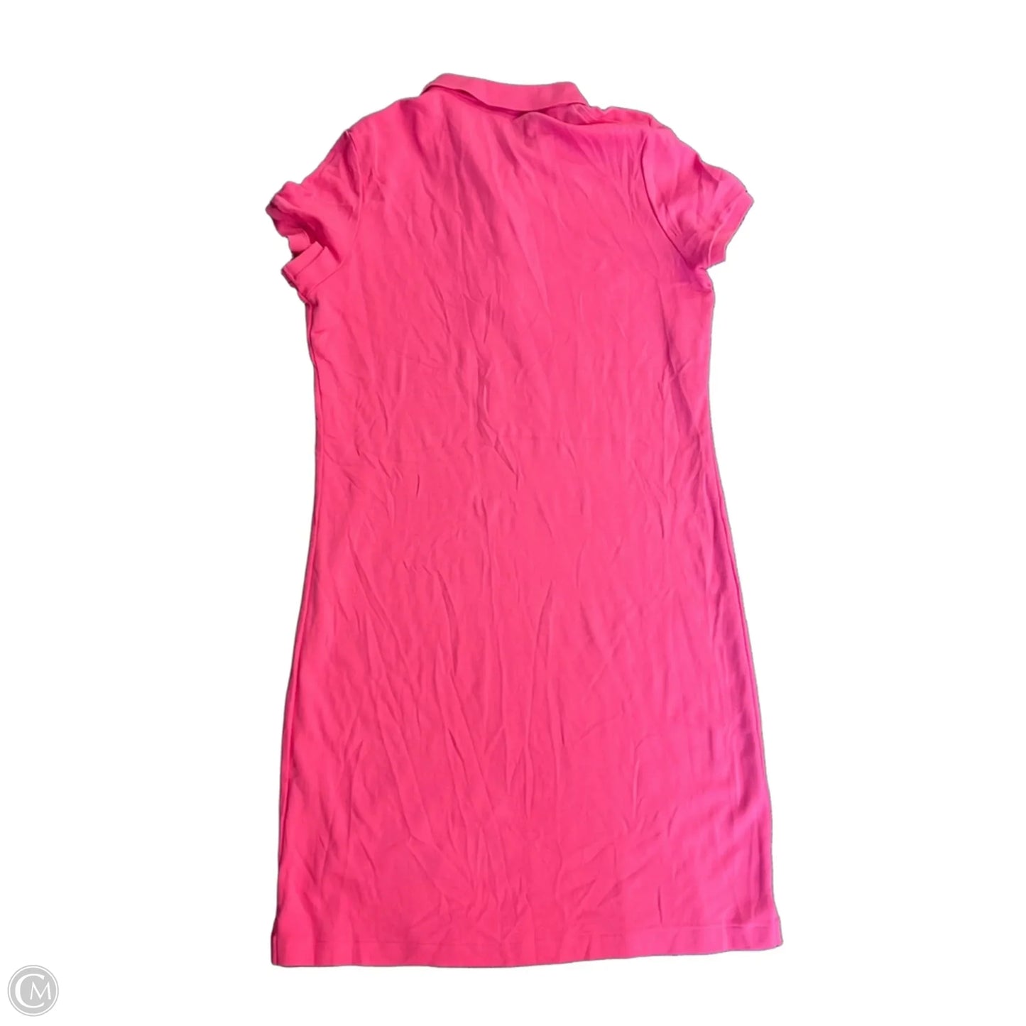 Dress Casual Midi By Ralph Lauren In Pink, Size: L