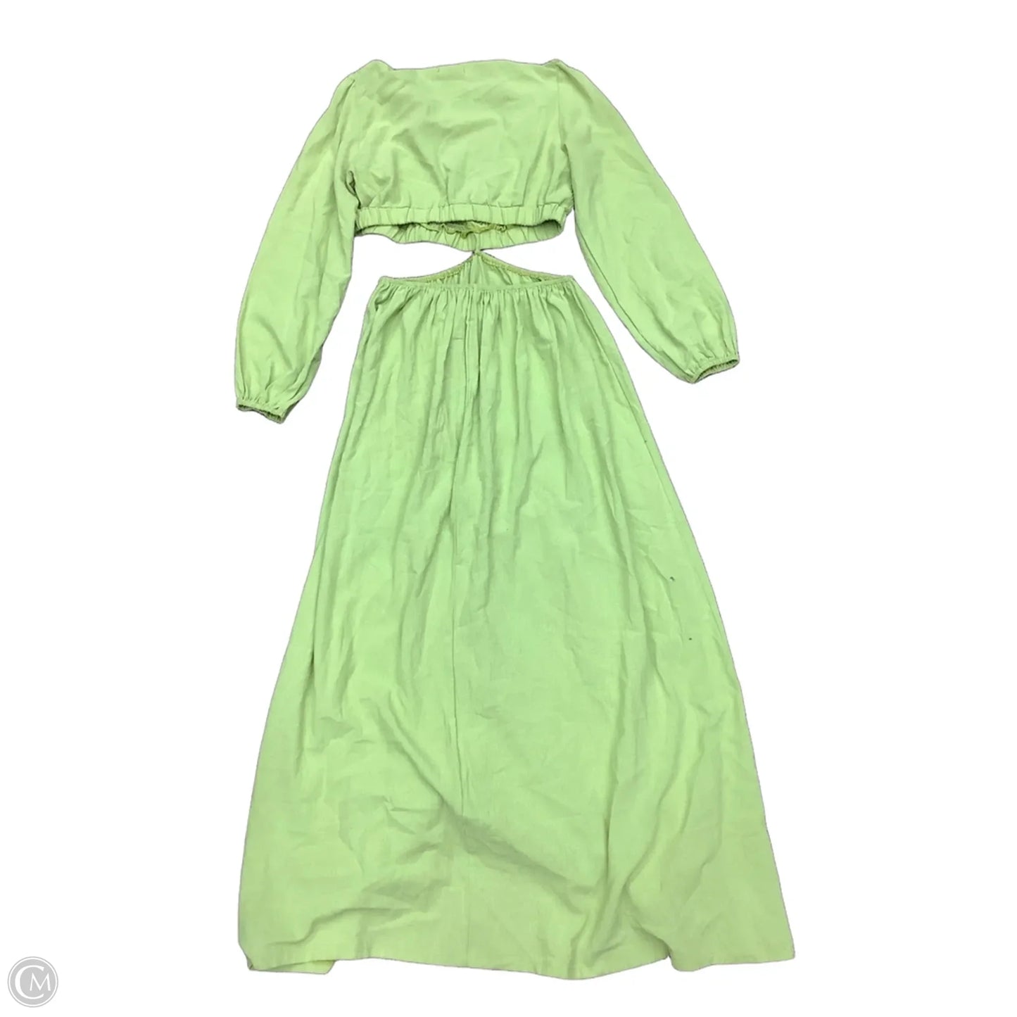 Dress Party Long By Boohoo Boutique In Green, Size: 8