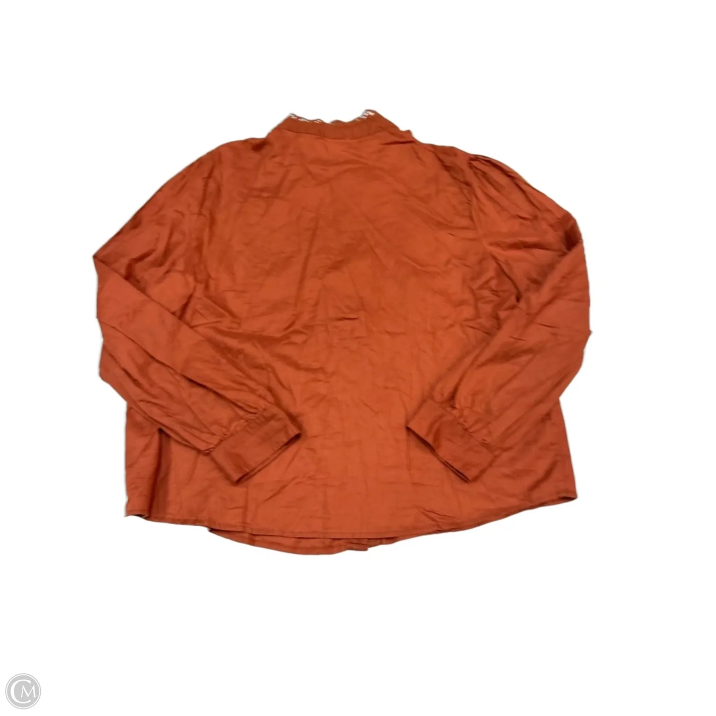 Top Long Sleeve By Ana In Orange, Size: Xl