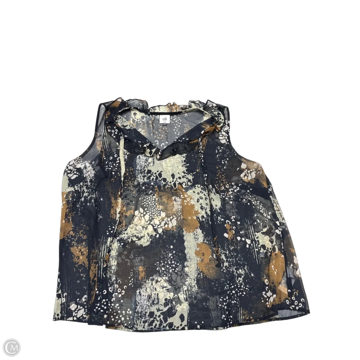 Top Sleeveless By Cabi In Multi-colored, Size: Xxl