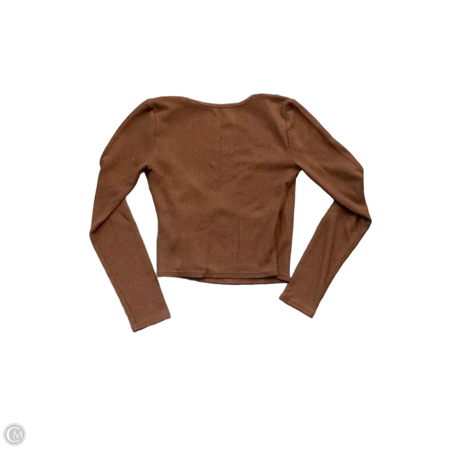 Top Long Sleeve By Aerie In Brown, Size: Sp