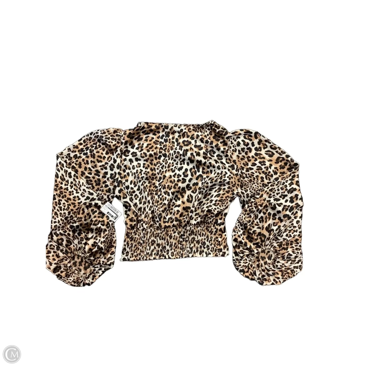 Top Long Sleeve By Acoa In Animal Print, Size: S