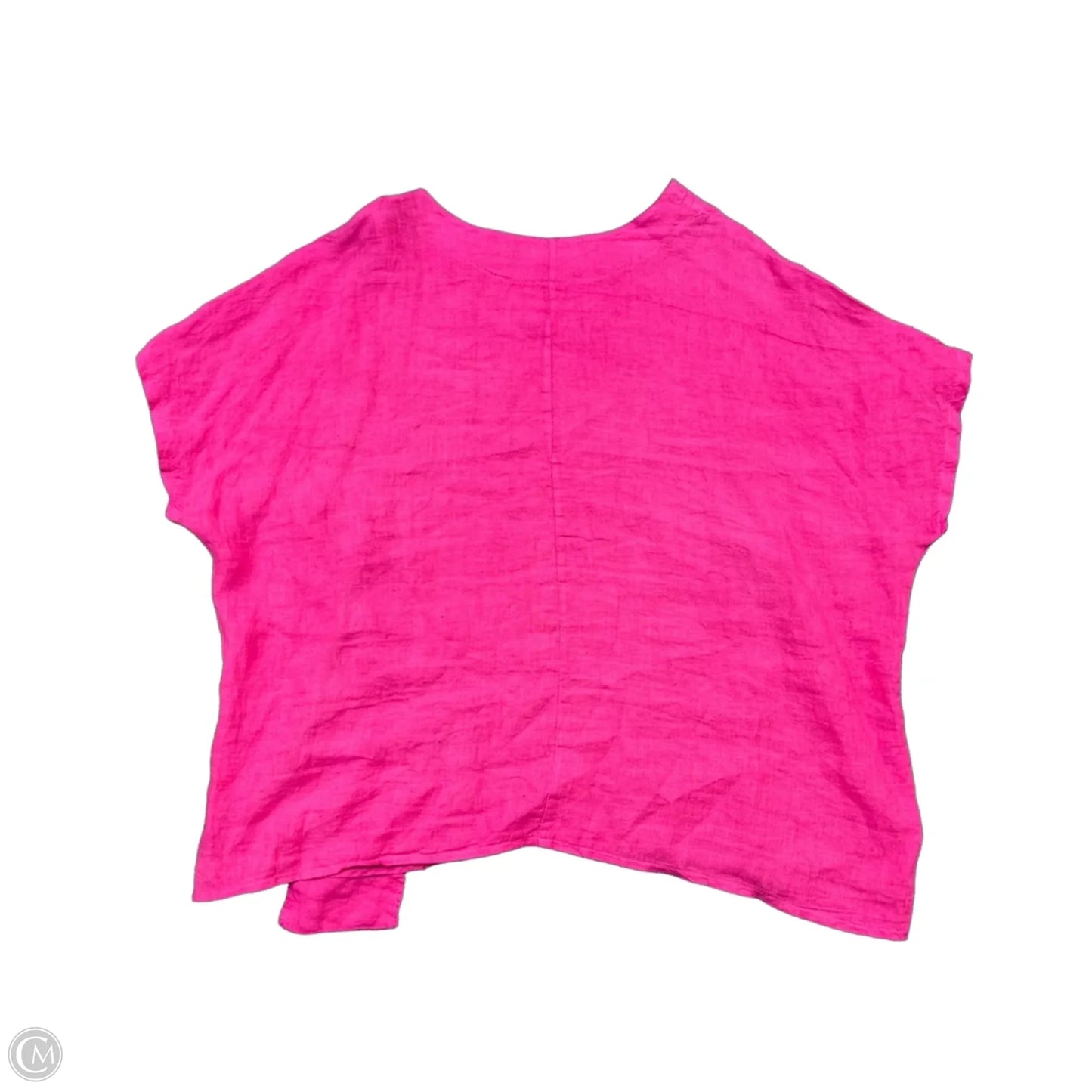 Top Short Sleeve By Cma In Pink, Size: 1x