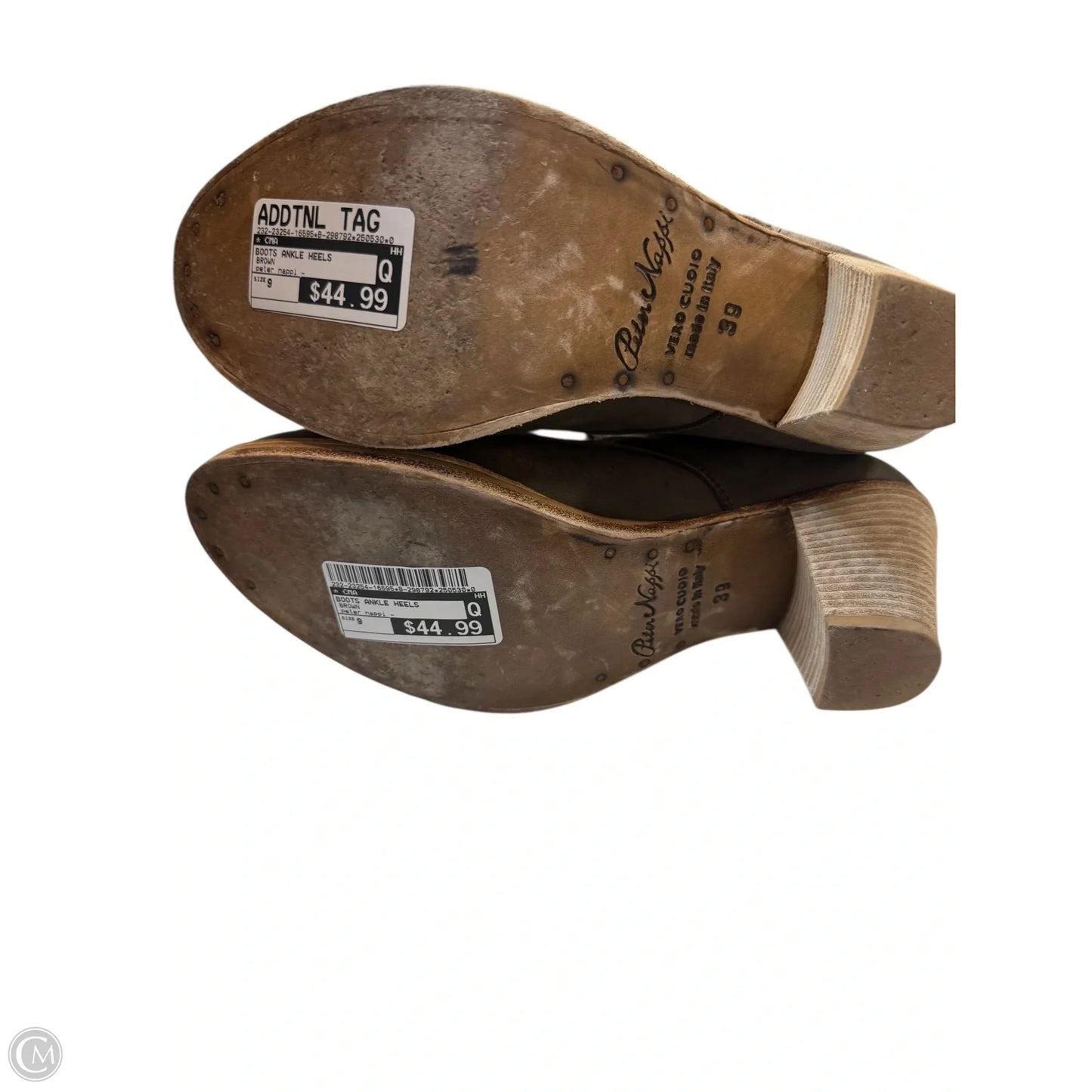 Boots Ankle Heels By Cma In Brown, Size: 9