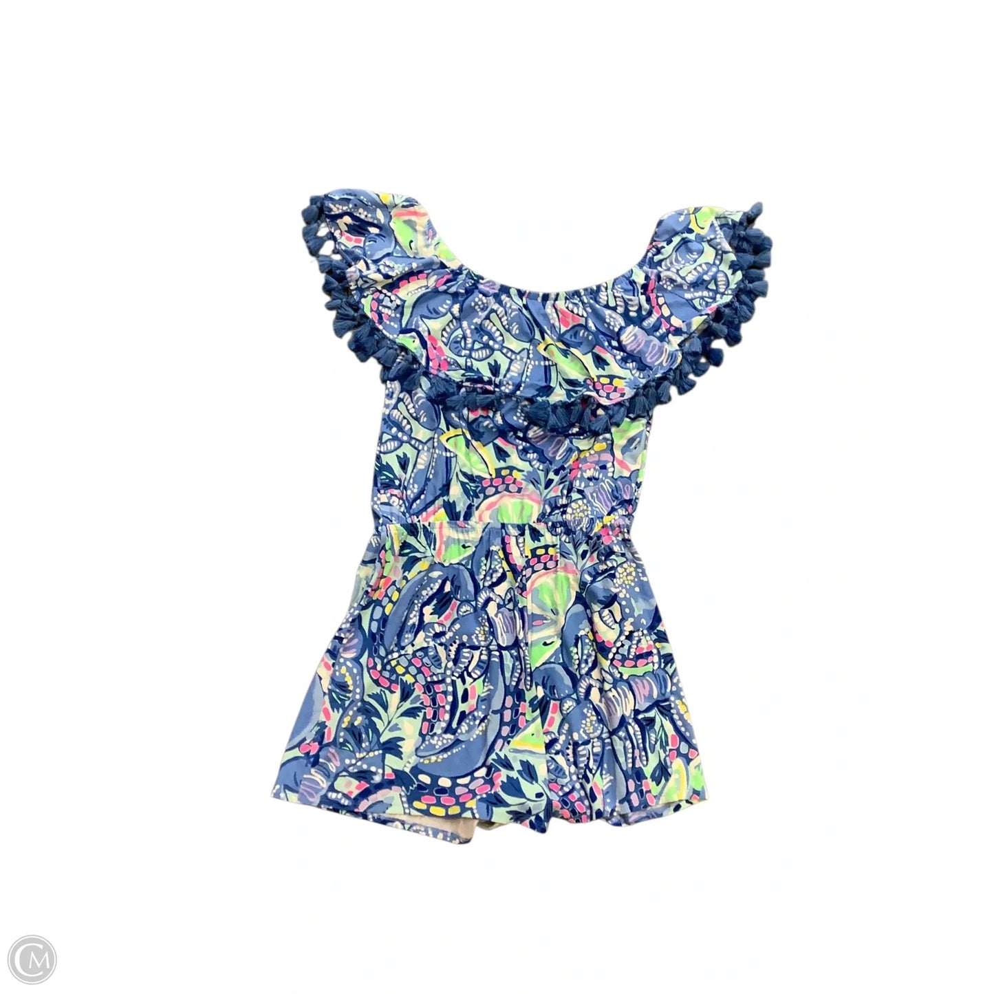 Romper Designer By Lilly Pulitzer In Blue, Size: M