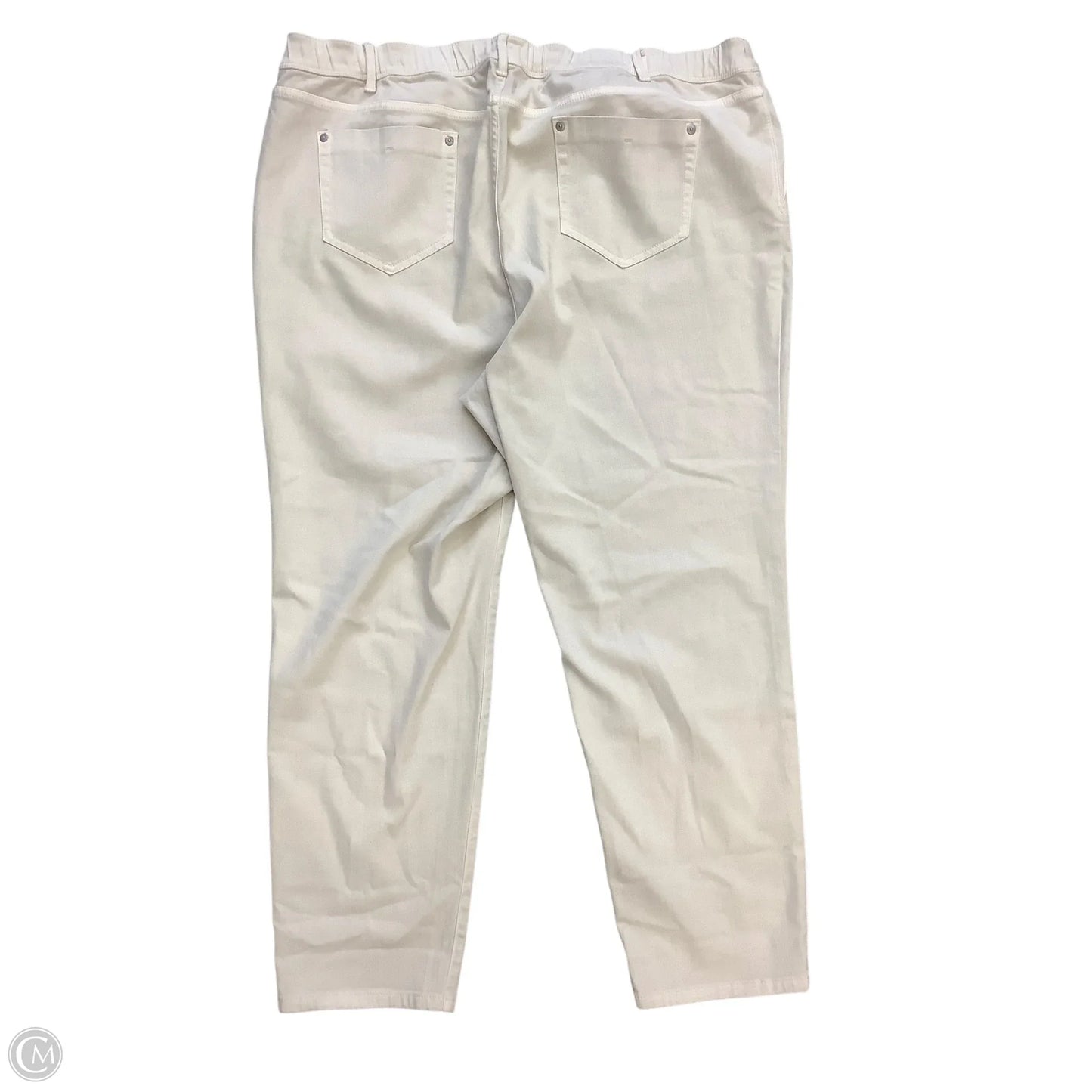 Jeans Straight By J. Jill In Cream, Size: 22