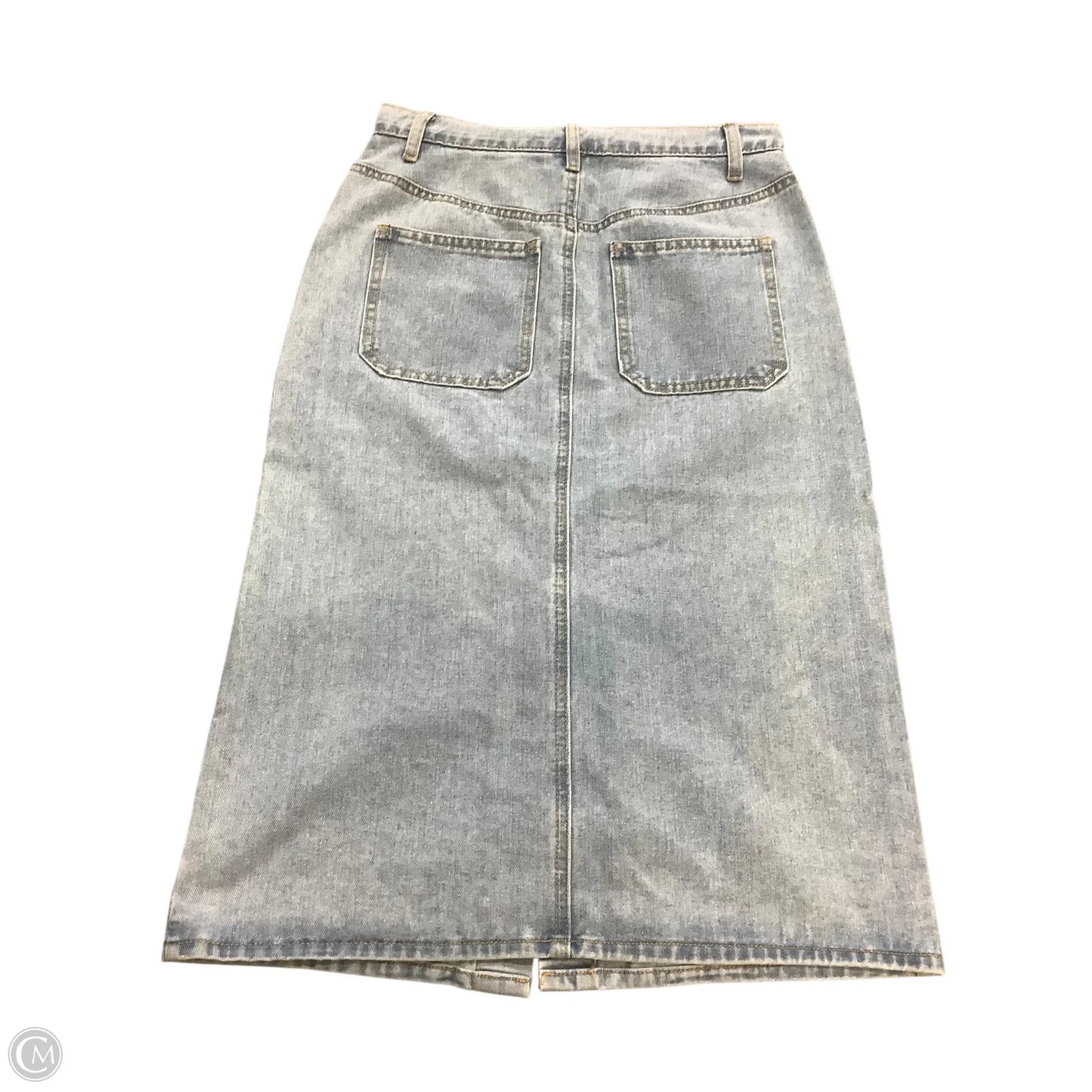 Skirt Maxi By H/G In Blue Denim, Size: 0