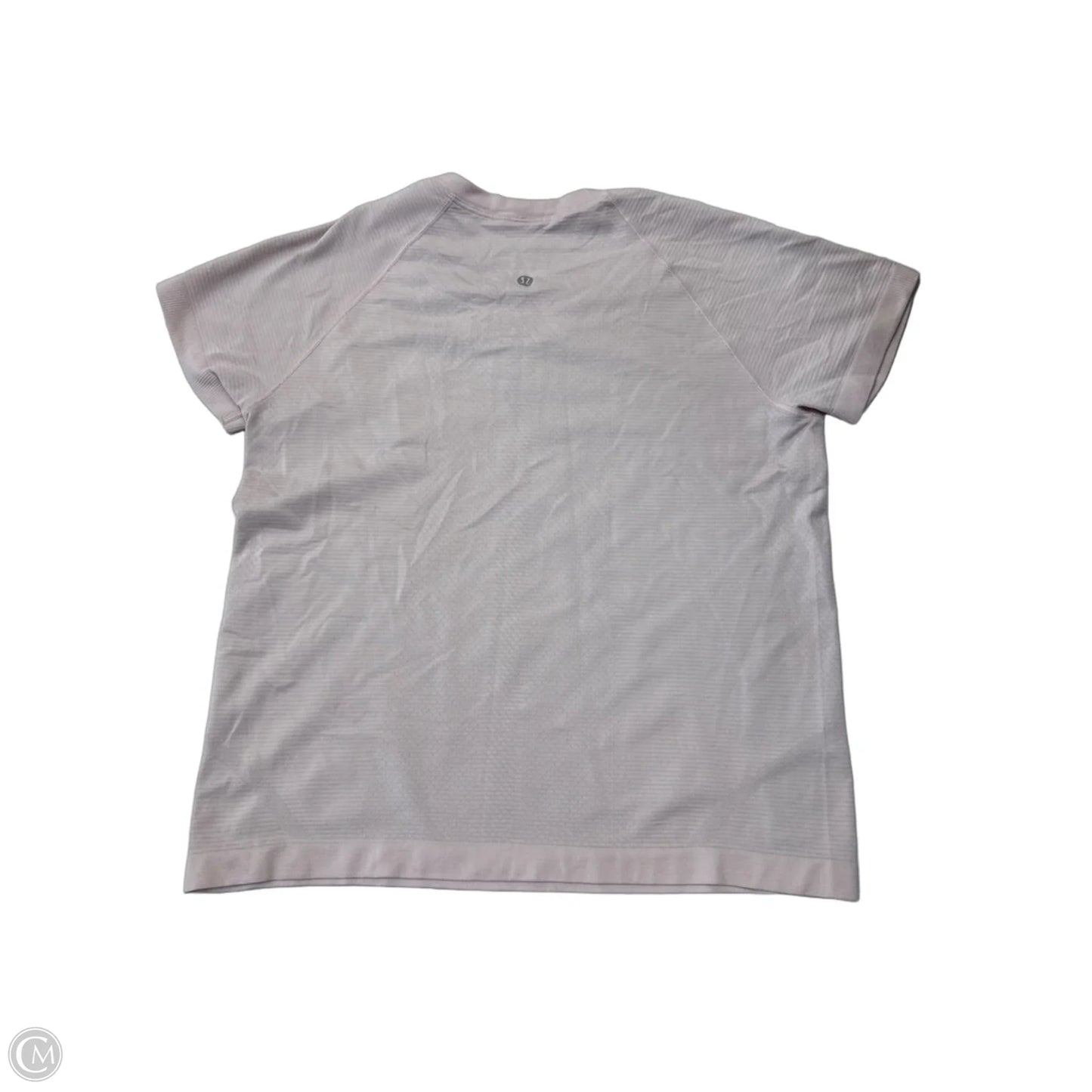 Athletic Top Short Sleeve By Lululemon In Pink, Size: 8