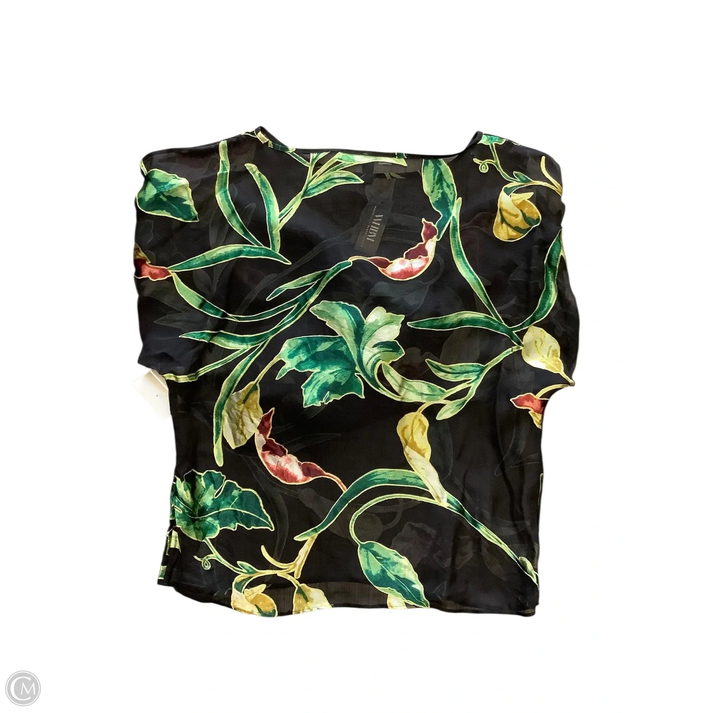 Blouse Long Sleeve By White House Black Market In Black, Size: Xs