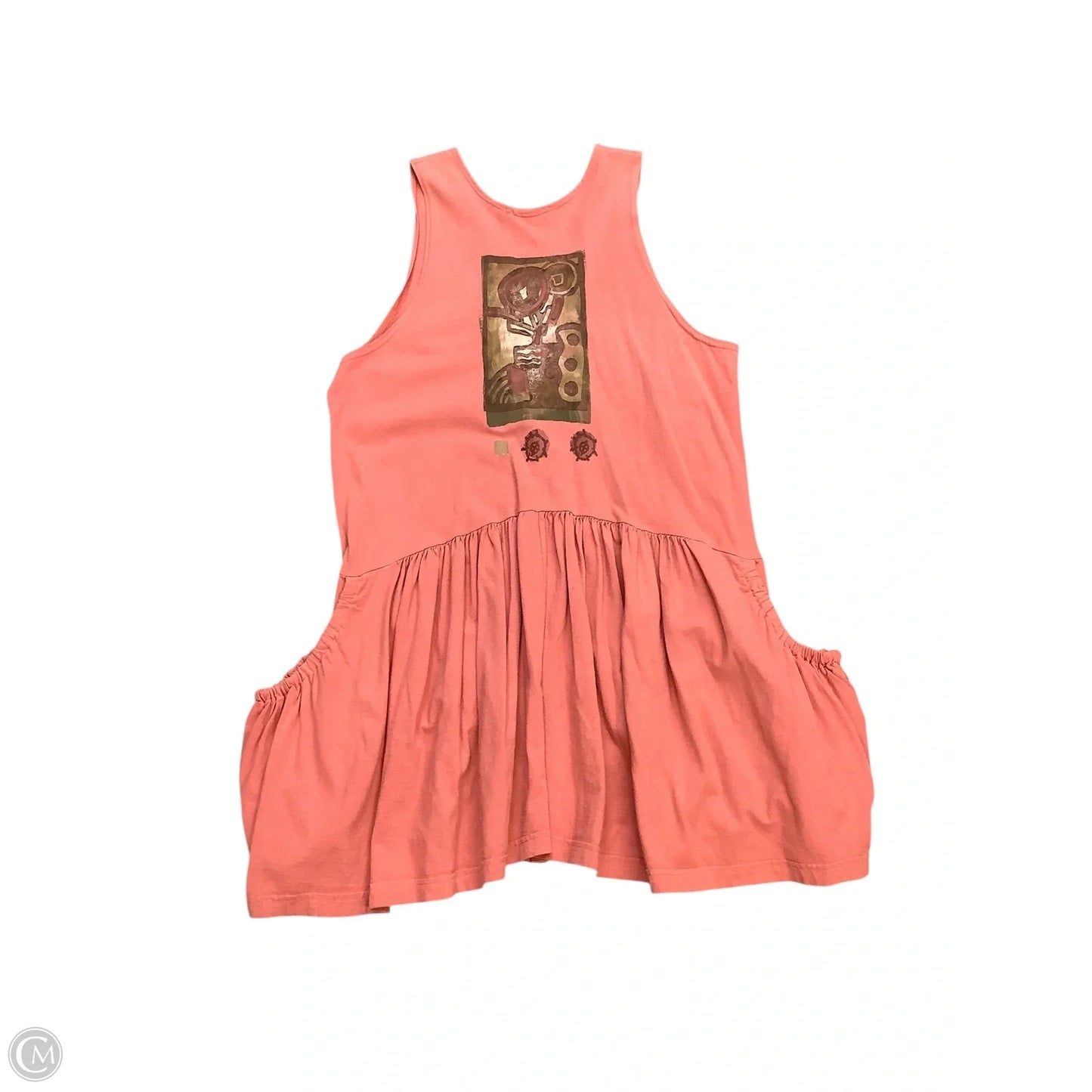 Dress Casual Midi By Cma In Orange, Size: S