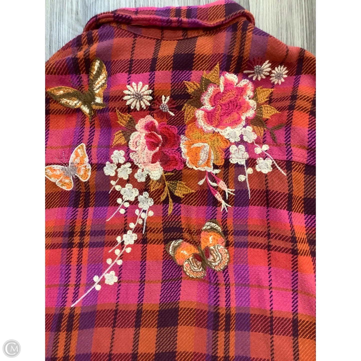 Top Long Sleeve By Johnny Was In Pink, Size: Xl