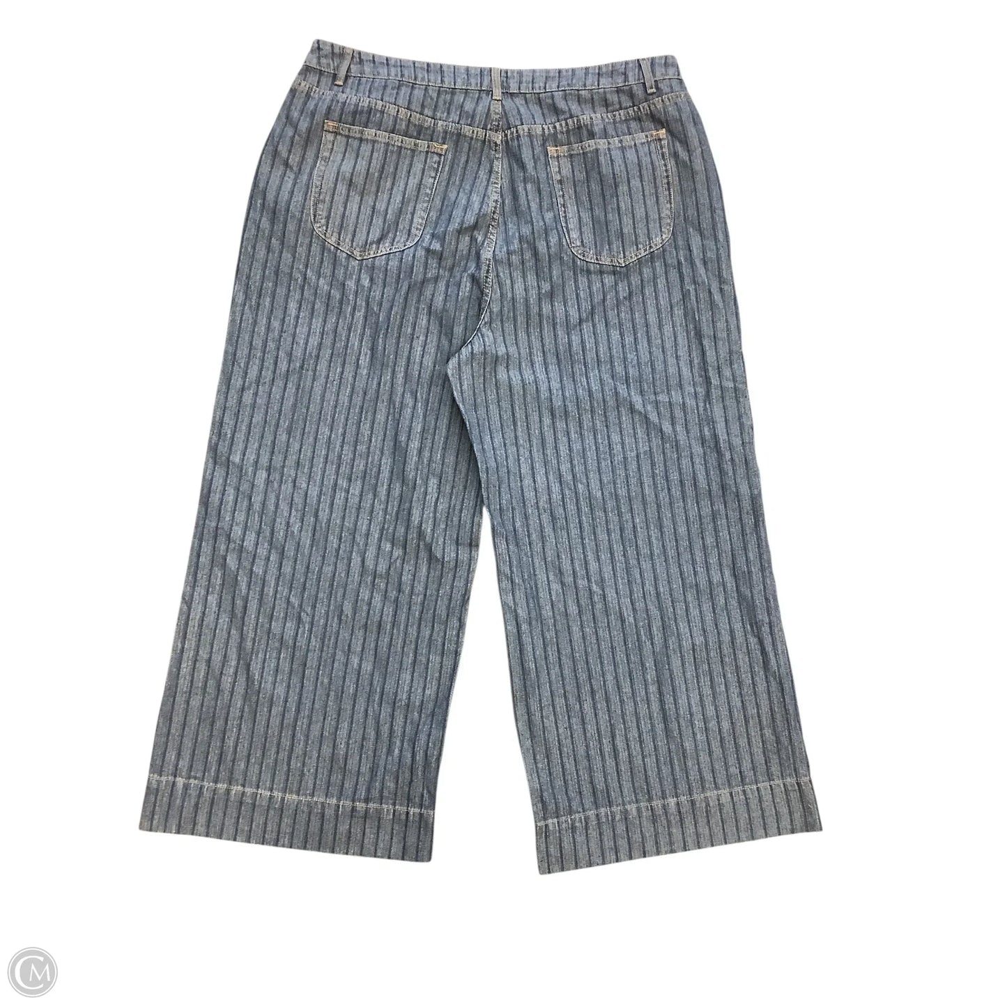 Jeans Wide Leg By Cider In Blue Denim, Size: 2x