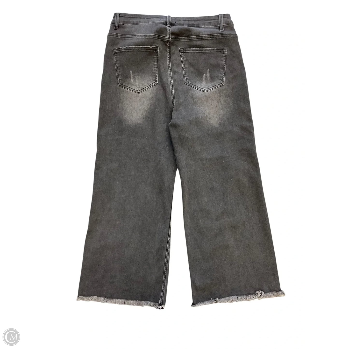 Jeans Wide Leg By Risen In Black, Size: 1x