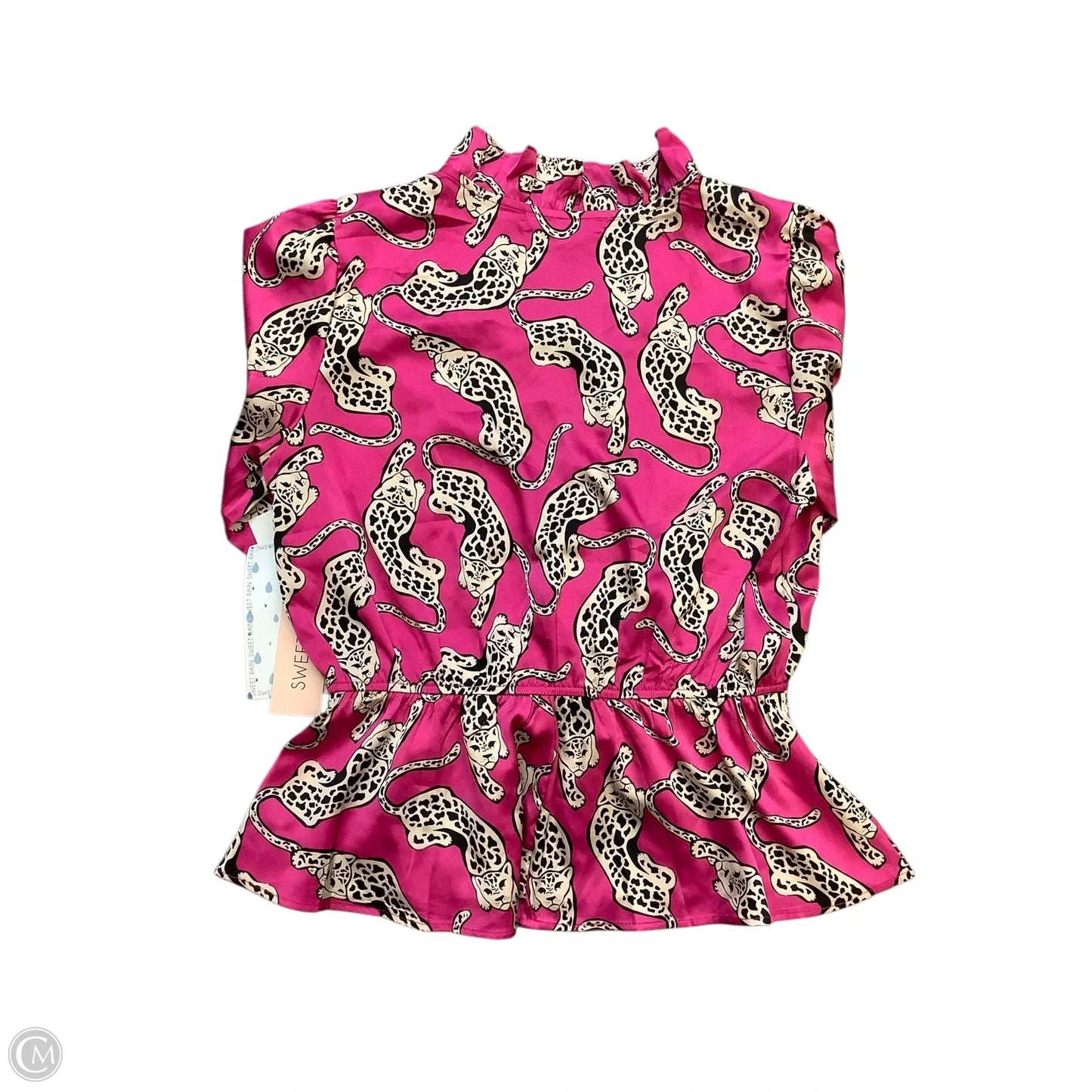 Blouse Long Sleeve By Sweet Rain In Animal Print, Size: M