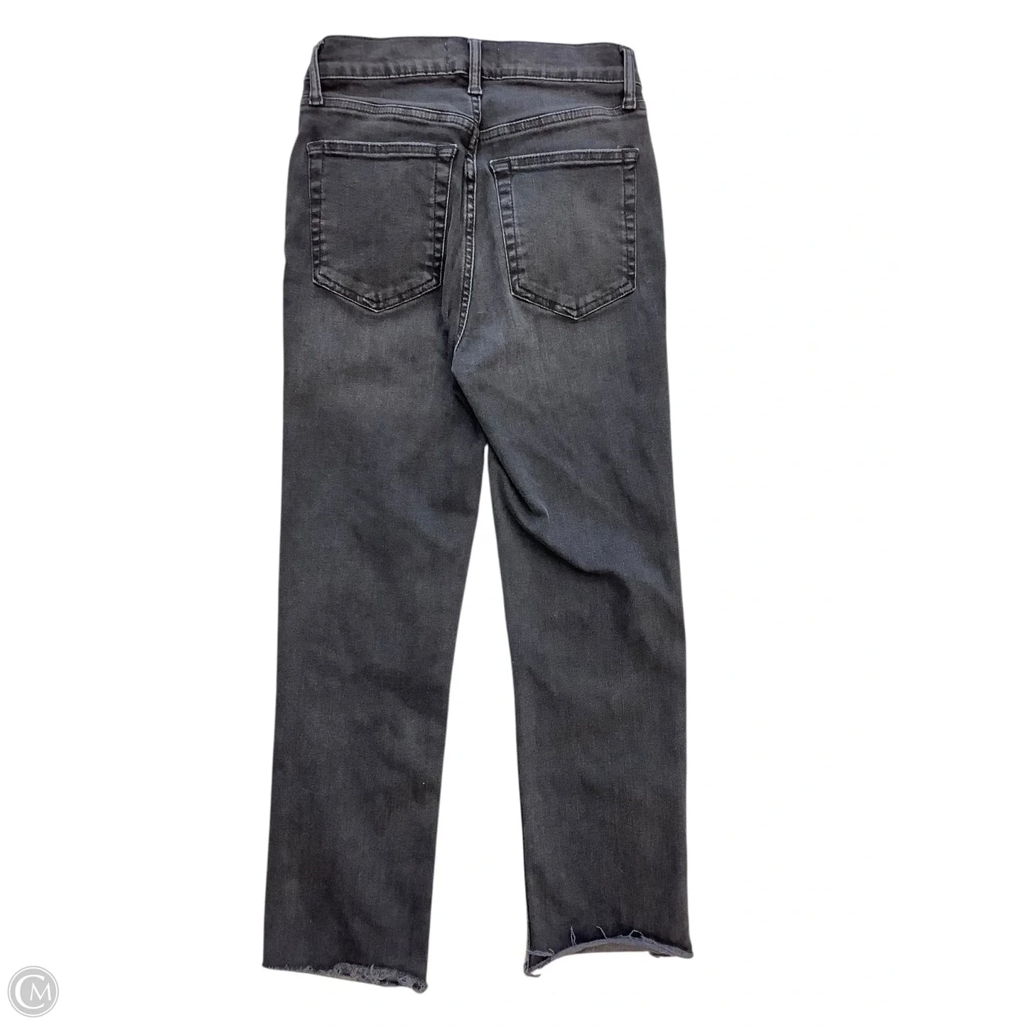 Jeans Straight By Frame In Black Denim, Size: 2(25)