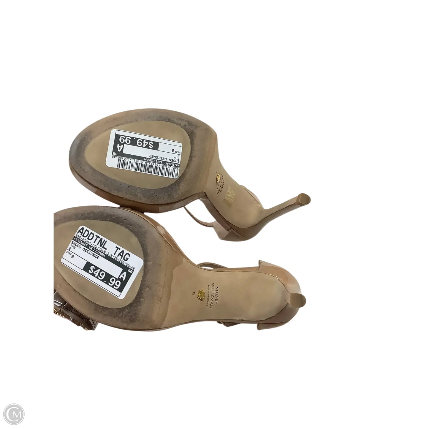 Shoes Designer By Stuart Weitzman In Tan, Size: 8