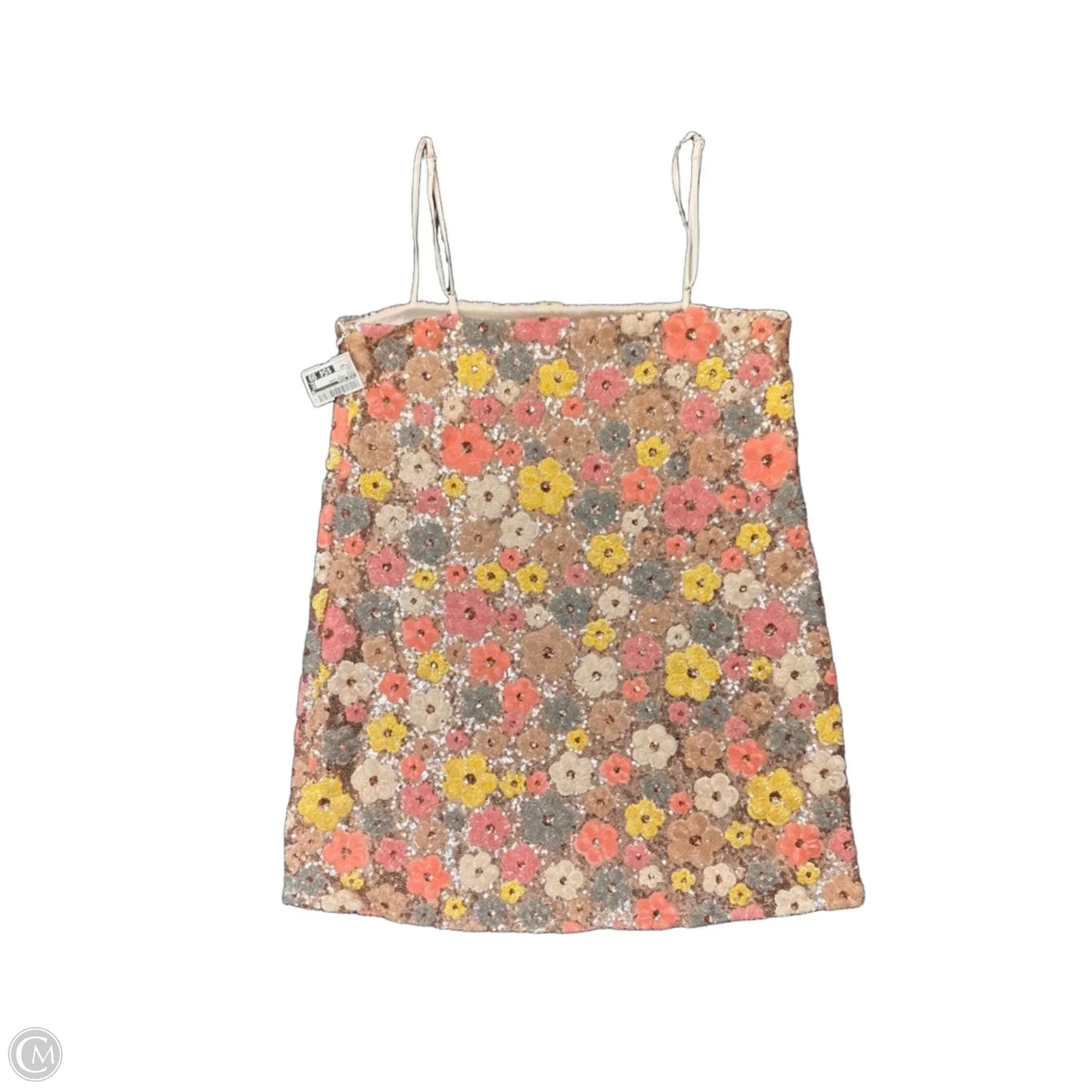 Dress Party Short By Blue Tassel In Gold, Size: Xsp