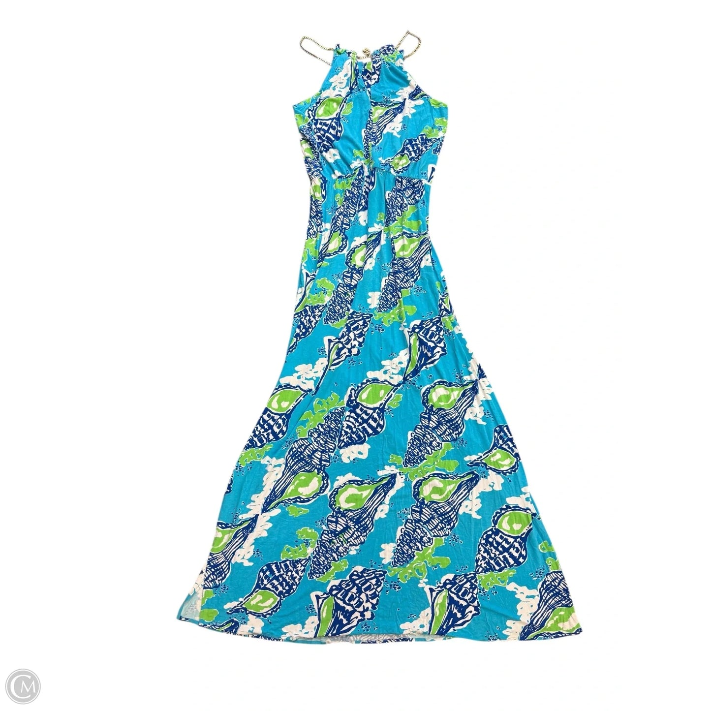 Dress Designer By Lilly Pulitzer In Blue & Green, Size: M