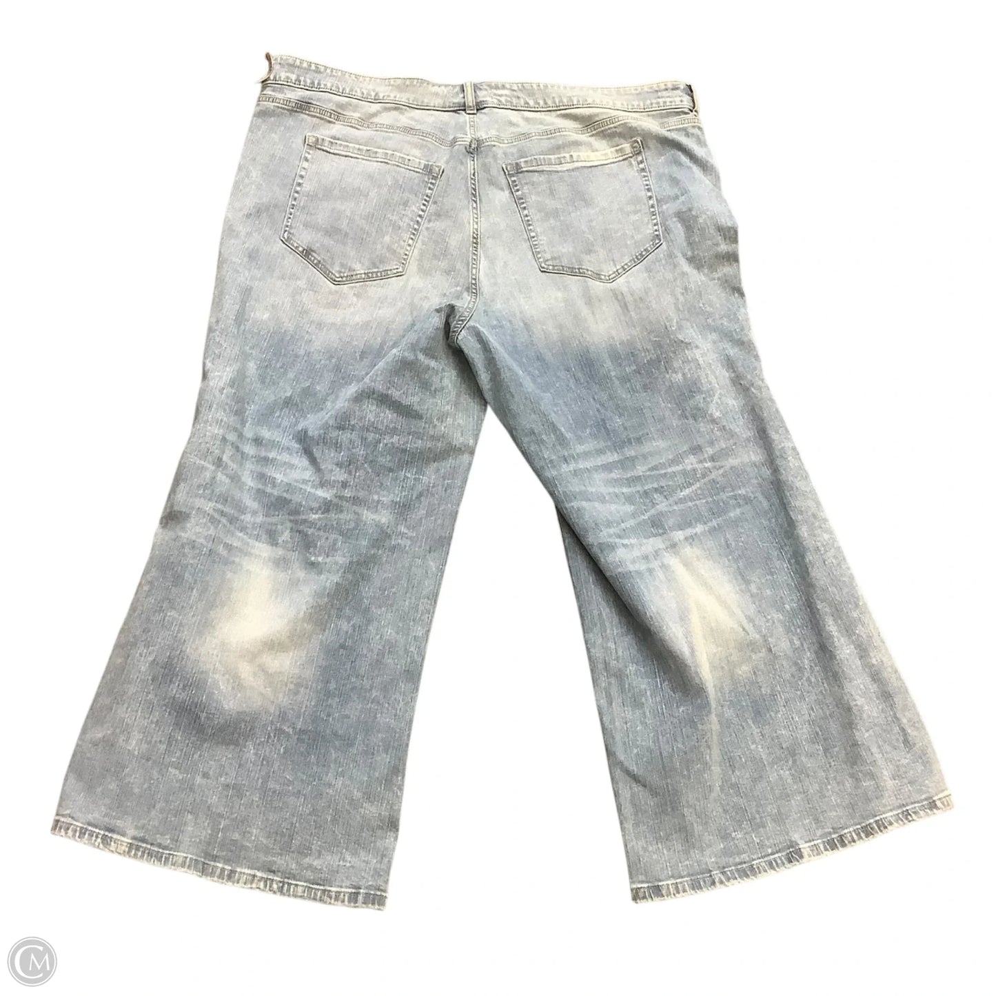 Jeans Wide Leg By Clothes Mentor In Blue Denim, Size: 22