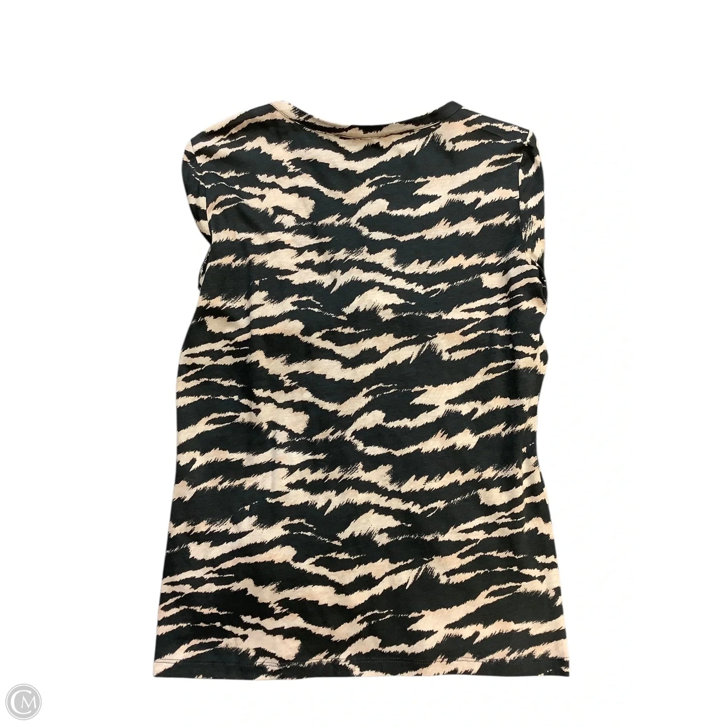 Top Long Sleeve By Elliott Lauren In Grey & Tan, Size: S