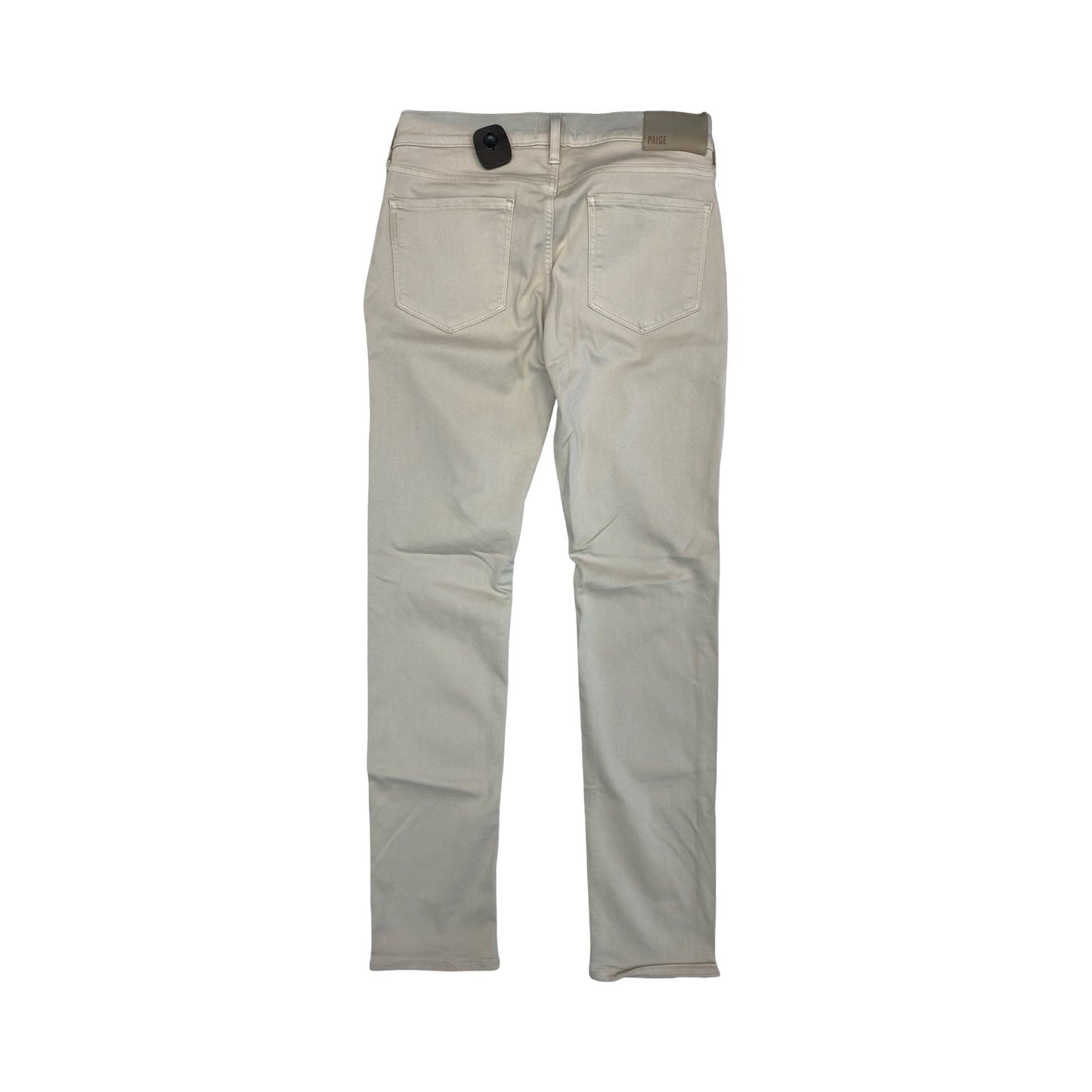 Jeans Straight By Paige In Cream Denim, Size:8