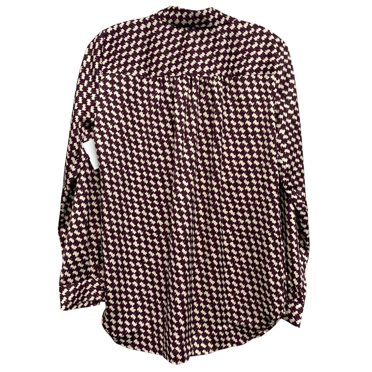 Top Ls By Ann Taylor In Dark Red & Tan, Size:Xs