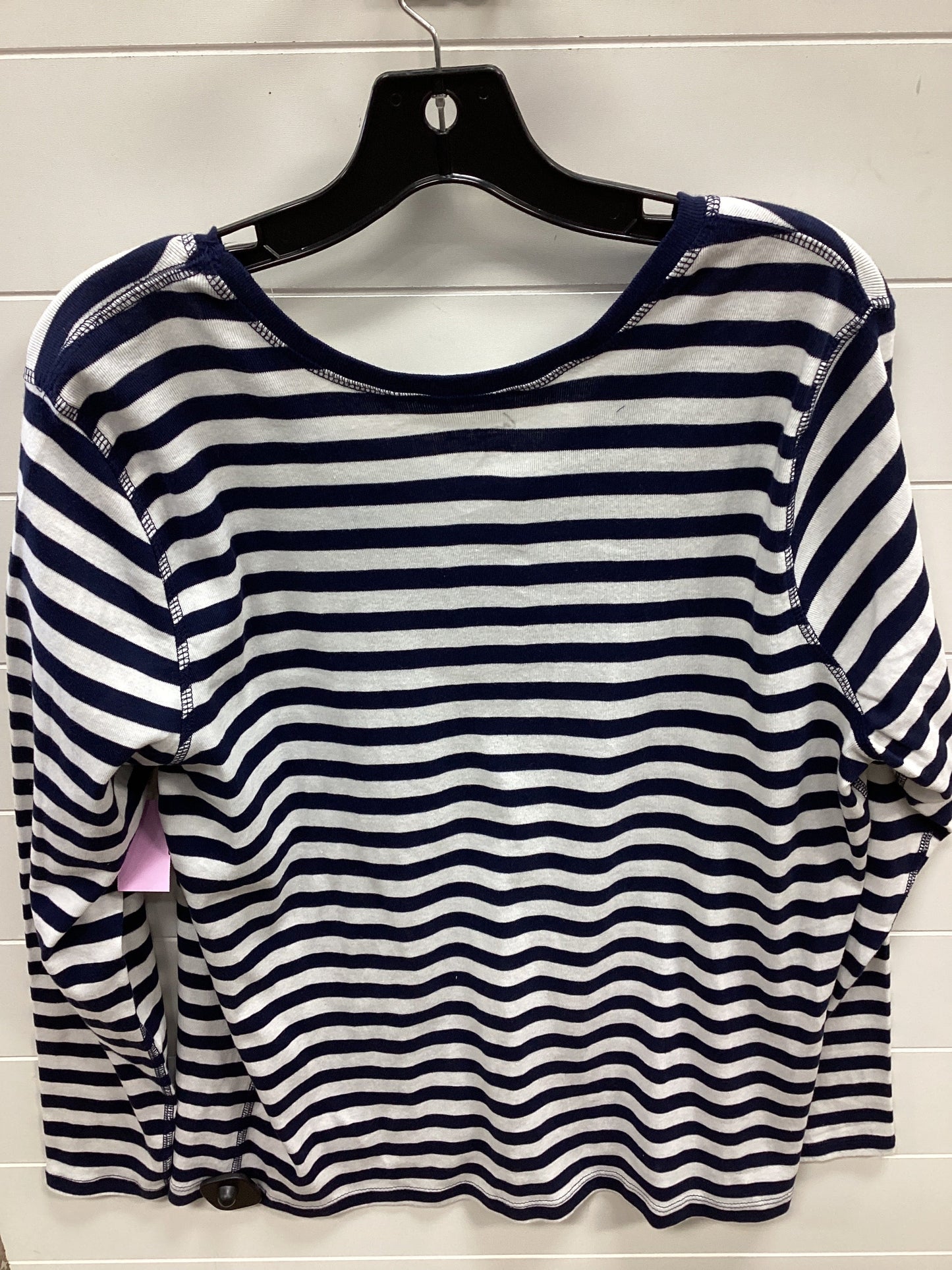 Top Ls By Lane Bryant In Blue & White, Size:1X