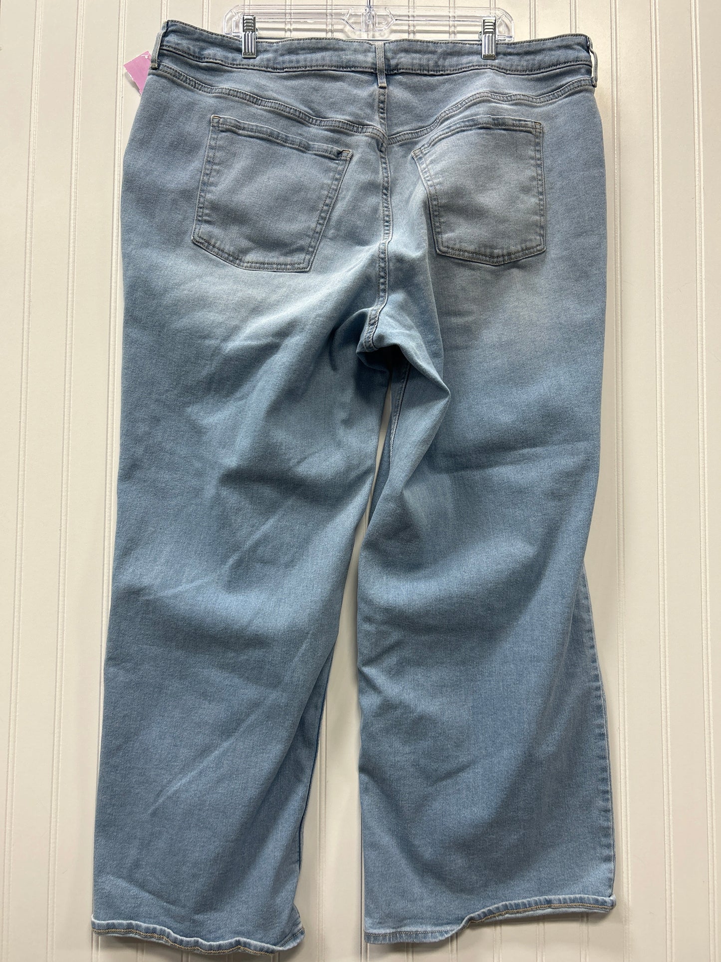 Jeans Wide Leg By Old Navy In Blue Denim, Size:22
