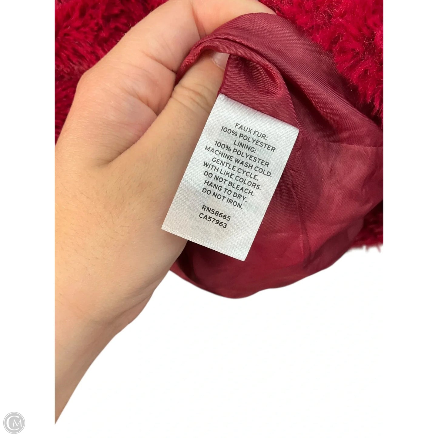 Jacket Faux Fur & Sherpa By Bp In Red, Size: Xl