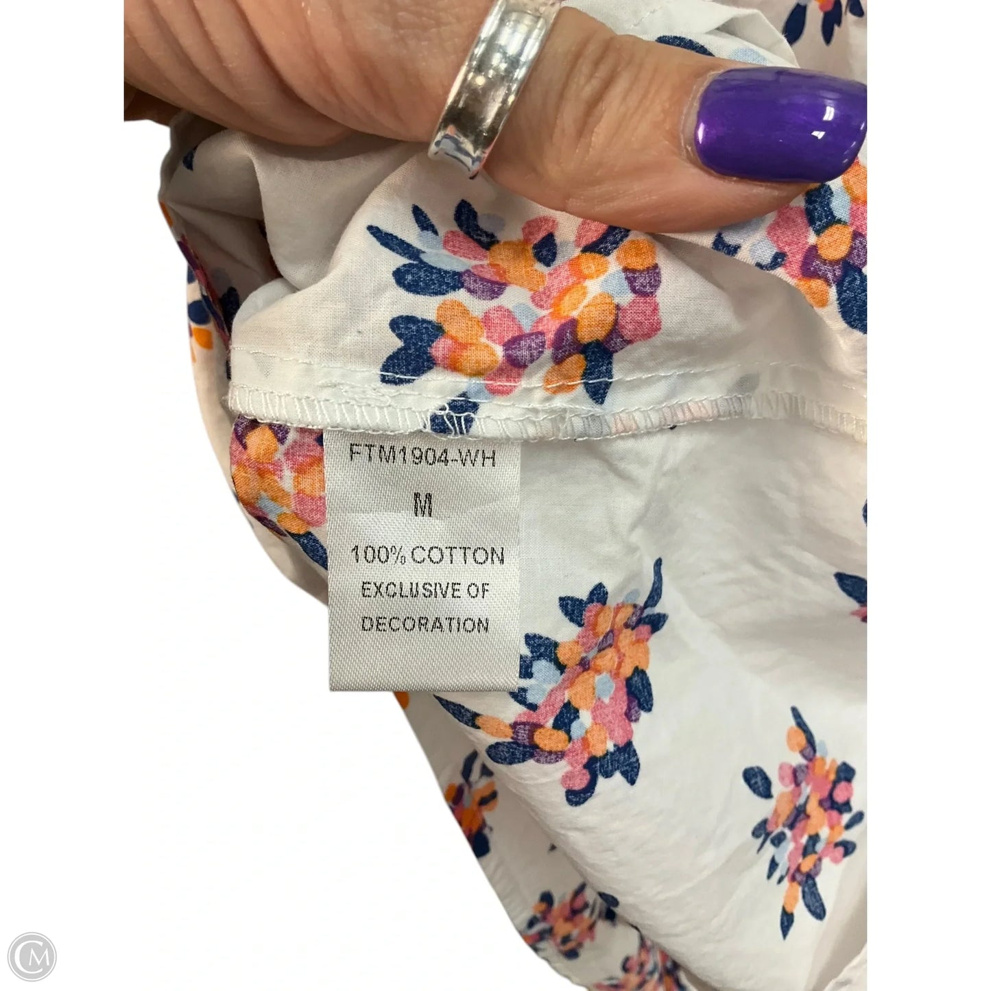 Top Sleeveless By Thml In Floral Print, Size: M