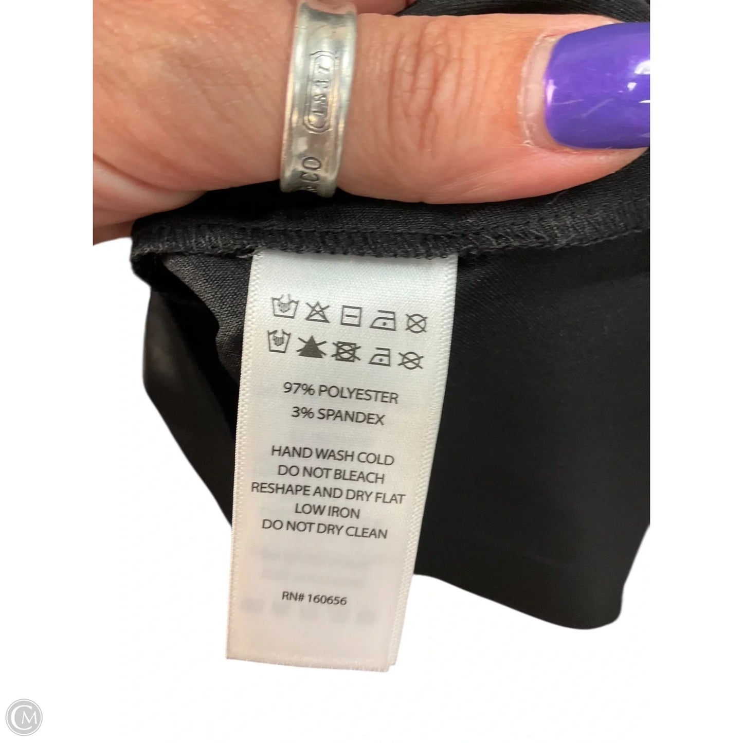 Top Sleeveless By Nicole Miller In Black, Size: S