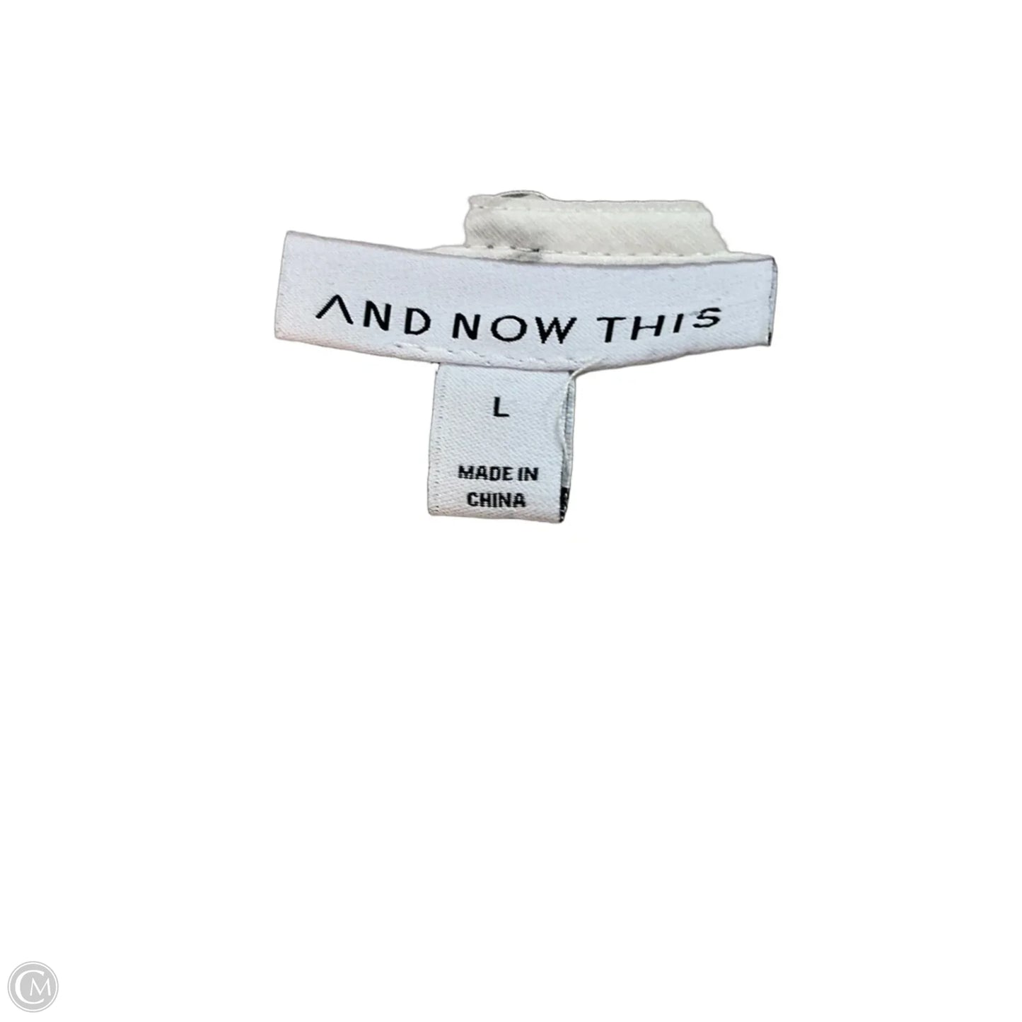 Top Long Sleeve By And Now This In White, Size: L