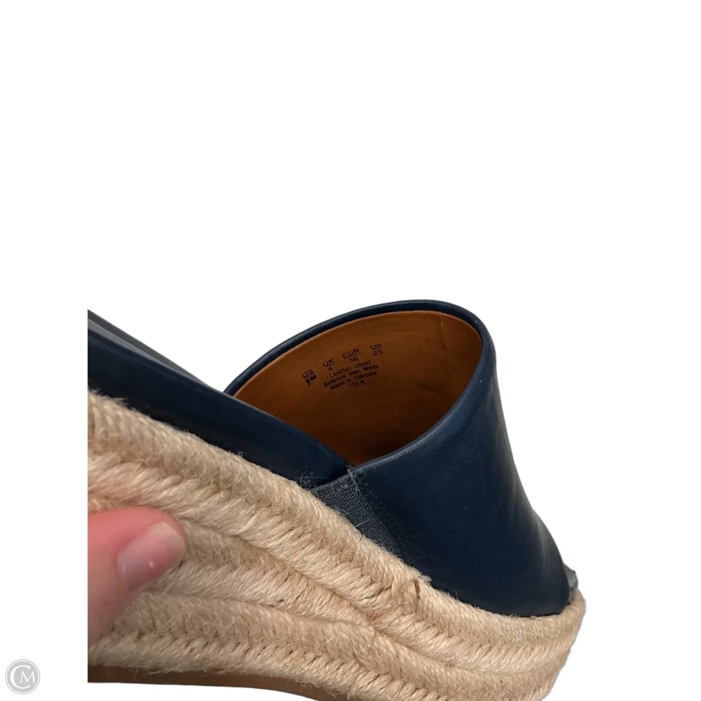 Sandals Heels Platform By Franco Sarto In Blue, Size: 6
