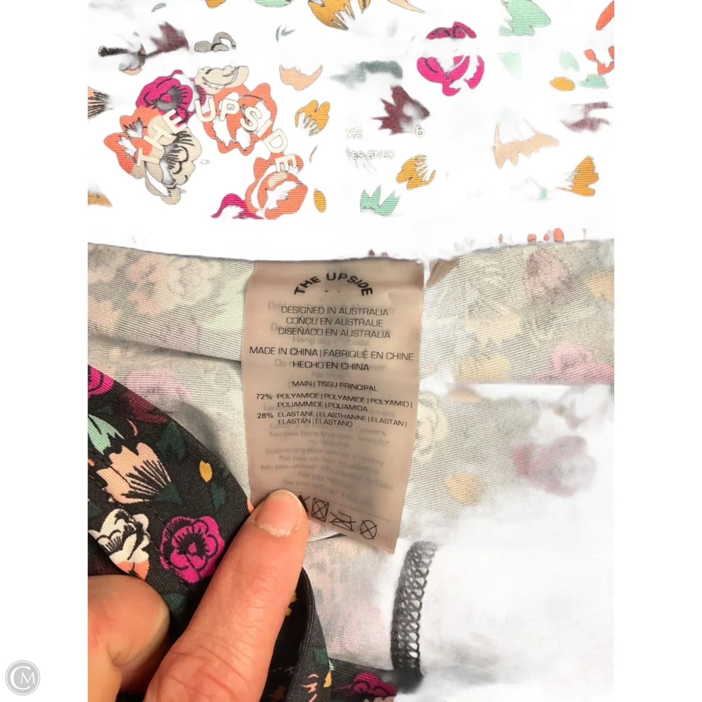 Athletic Leggings Capris By The Upside In Floral Print, Size: Xs