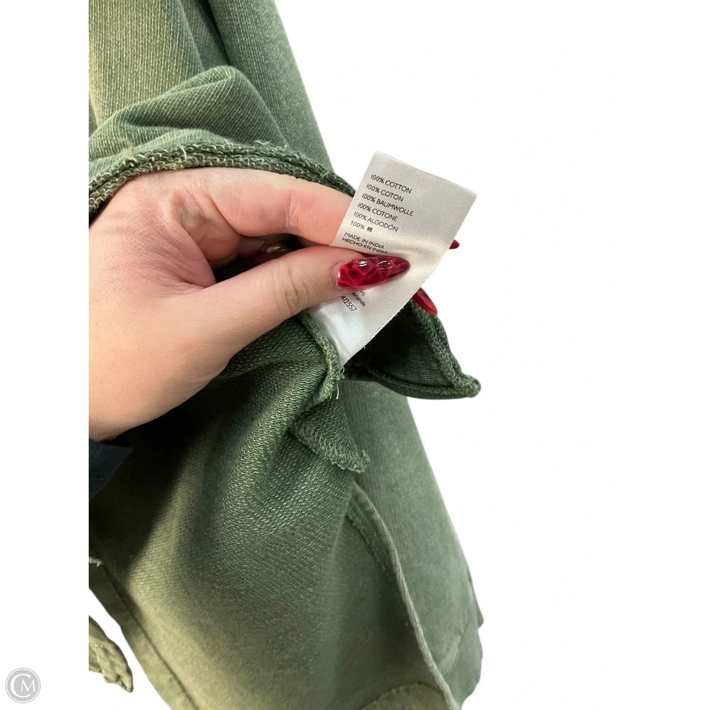 Top Long Sleeve By Pilcro In Green, Size: M