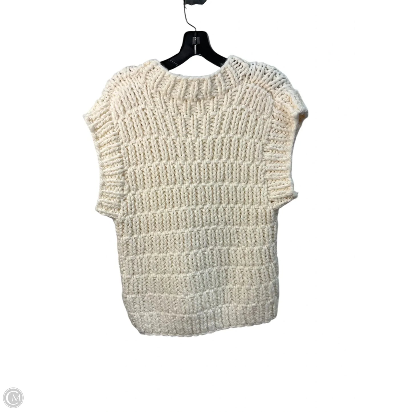 Sweater Short Sleeve By English Factory In Cream, Size: S