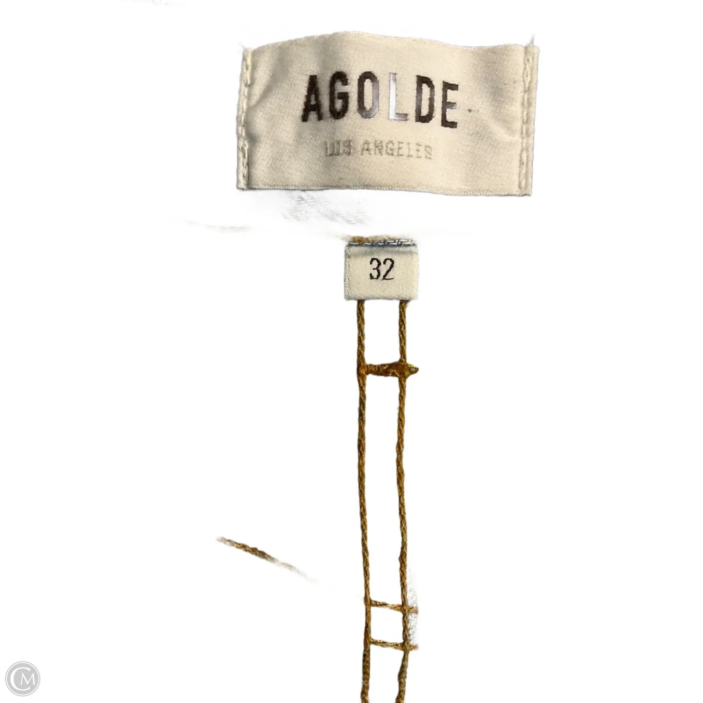 Jeans Straight By Agolde In Blue, Size: 12